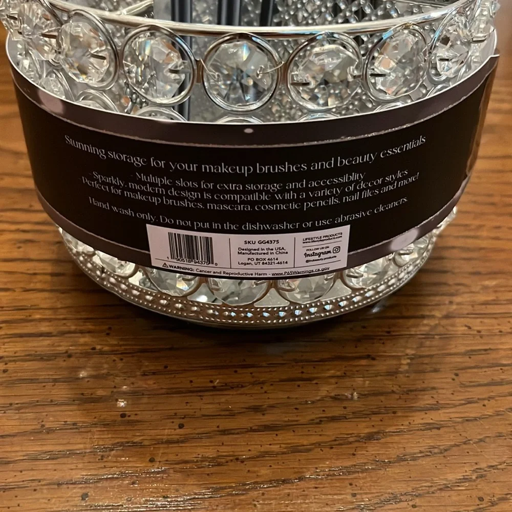 Glitz & Glam cosmetic‎ holder, new